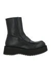 Paloma Barceló Woman Ankle Boots Black Size 10 Leather