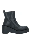 Paloma Barceló Woman Ankle Boots Black Size 10 Leather In Black