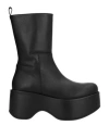 Paloma Barceló Woman Ankle Boots Black Size 10 Soft Leather