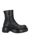Paloma Barceló Woman Ankle Boots Black Size 10 Soft Leather In Black