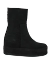 Paloma Barceló Woman Ankle Boots Black Size 6 Leather