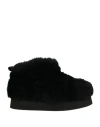 Paloma Barceló Woman Ankle Boots Black Size 6 Shearling
