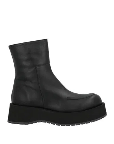 Paloma Barceló Woman Ankle Boots Black Size 6 Soft Leather