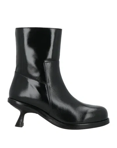 Paloma Barceló Woman Ankle Boots Black Size 7 Cow Leather