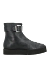 Paloma Barceló Woman Ankle Boots Black Size 7 Leather