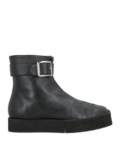 Paloma Barceló Woman Ankle Boots Black Size 7 Leather