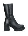Paloma Barceló Woman Ankle Boots Black Size 10 Leather
