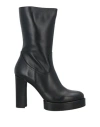 Paloma Barceló Woman Ankle Boots Black Size 9.5 Leather In Black