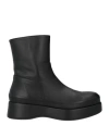 Paloma Barceló Woman Ankle Boots Black Size 8 Leather