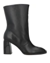 Paloma Barceló Woman Ankle Boots Black Size 8 Leather