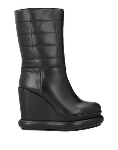 Paloma Barceló Woman Ankle Boots Black Size 8 Leather