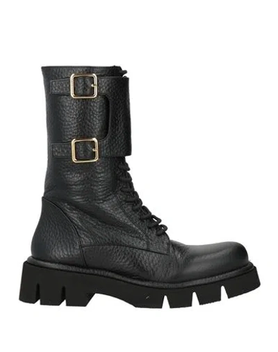 Paloma Barceló Woman Ankle Boots Black Size 8 Leather