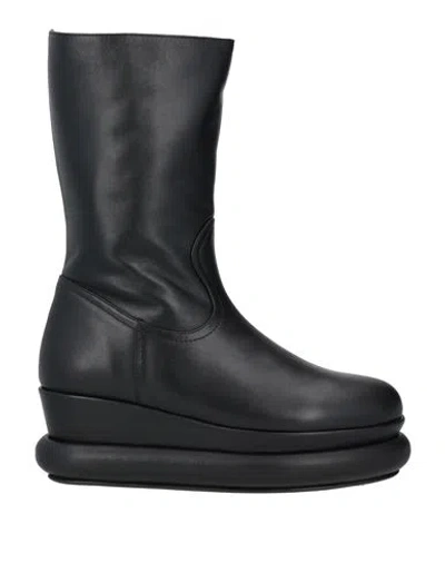 Paloma Barceló Woman Ankle Boots Black Size 10 Leather