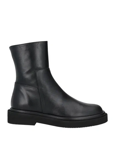 PALOMA BARCELÓ PALOMA BARCELÓ WOMAN ANKLE BOOTS BLACK SIZE 7 LEATHER