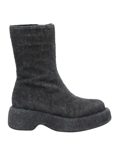 Paloma Barceló Woman Ankle Boots Black Size 8 Textile Fibers