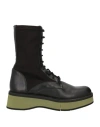 Paloma Barceló Woman Ankle Boots Black Size 7 Textile Fibers, Leather In Black