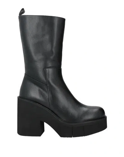 Paloma Barceló Woman Ankle Boots Black Size 9.5 Leather