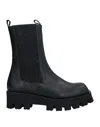 Paloma Barceló Woman Ankle Boots Black Size 9.5 Soft Leather In Black