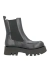 Paloma Barceló Woman Ankle Boots Black Size 9.5 Soft Leather In Black