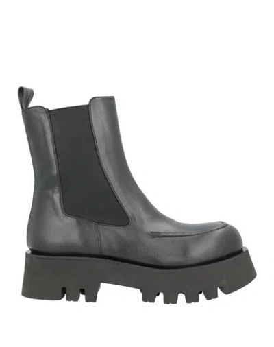 Paloma Barceló Woman Ankle Boots Black Size 9.5 Soft Leather