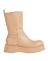 Paloma Barceló Woman Ankle Boots Mustard Size 6 Soft Leather In Yellow