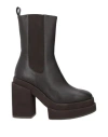 Paloma Barceló Woman Ankle Boots Dark Brown Size 5 Leather