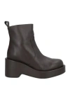 Paloma Barceló Woman Ankle Boots Dark Brown Size 7 Soft Leather