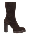 Paloma Barceló Woman Ankle Boots Dark Brown Size 9.5 Leather In Brown