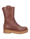 Paloma Barceló Woman Ankle Boots Tan Size 8 Leather