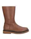 Paloma Barceló Woman Ankle Boots Tan Size 7 Leather In Brown