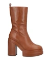 Paloma Barceló Woman Ankle Boots Tan Size 9 Soft Leather In Brown