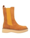 Paloma Barceló Woman Ankle Boots Tan Size 9.5 Leather In Brown
