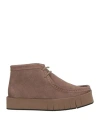 Paloma Barceló Woman Ankle Boots Taupe Size 8 Leather