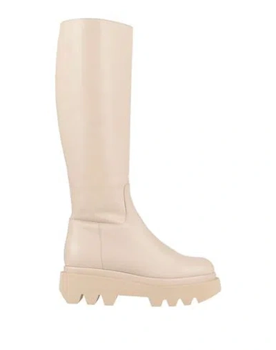 Paloma Barceló Woman Boot Beige Size 8 Leather