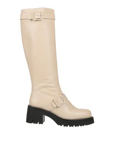 Paloma Barceló Woman Boot Beige Size 9.5 Leather