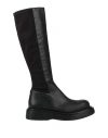 Paloma Barceló Woman Boot Black Size 7 Soft Leather, Textile Fibers In Black