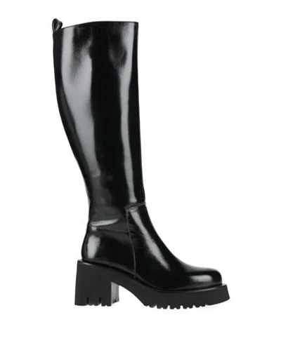 Paloma Barceló Marla Woman Boot Black Size 7 Leather