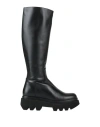 Paloma Barceló Woman Boot Black Size 8 Leather In Multi