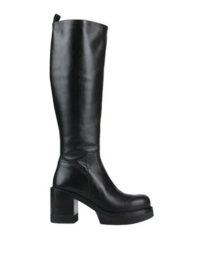 Paloma Barceló Woman Boot Black Size 8 Leather