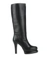 Paloma Barceló Woman Boot Black Size 9.5 Leather In Black