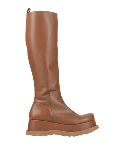Paloma Barceló Woman Boot Brown Size 7 Leather