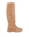 Paloma Barceló Woman Boot Camel Size 7 Leather In Beige