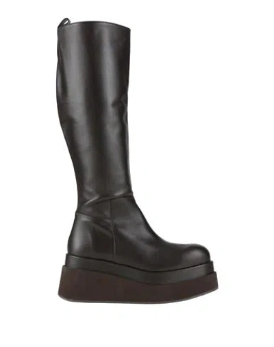 Paloma Barceló Woman Boot Dark Brown Size 9.5 Soft Leather