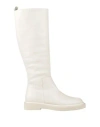 Paloma Barceló Woman Boot Ivory Size 8 Leather In White