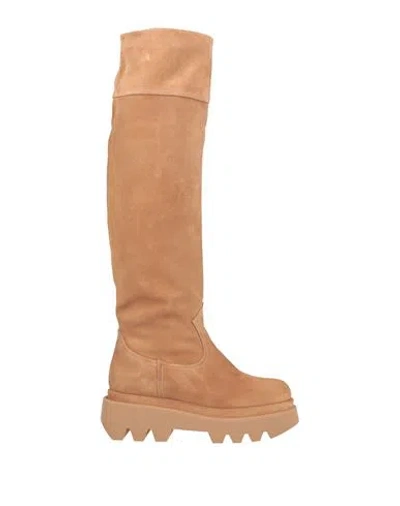 Paloma Barceló Woman Boot Light Brown Size 8 Leather