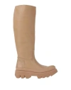 Paloma Barceló Woman Boot Sand Size 9 Soft Leather In Beige
