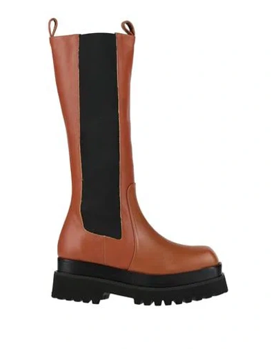 Paloma Barceló Woman Boot Tan Size 6 Soft Leather