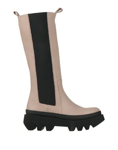Paloma Barceló Woman Boot Taupe Size 7 Leather