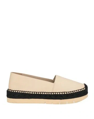 Paloma Barceló Woman Espadrilles Beige Size 7 Leather In Neutral