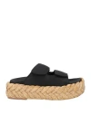 Paloma Barceló Woman Espadrilles Black Size 6 Textile Fibers In Black
